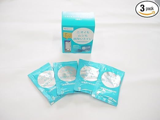 仮設トイレ用防臭 防虫剤 ニオイもムシも出ないトイレ 25ｇ×4包 ×5箱セット