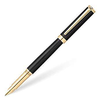 Sheaffer Intensity刻印マットブラック万年筆 クロームキャップ|トリム|ミディアムペン先付き
