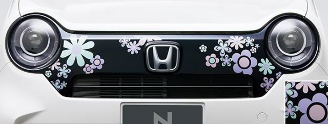 HONDA ホンダ 純正 デカール フロントグリル フラワー 08F31-T4G-E00 | honda純正 ホンダ純正 NONE N-ONE Nワン エヌワン JG3 JG4 ステッカー おしゃれ エクステリア 車用品 カー用品 車 部品 外装 パーツ ポイ