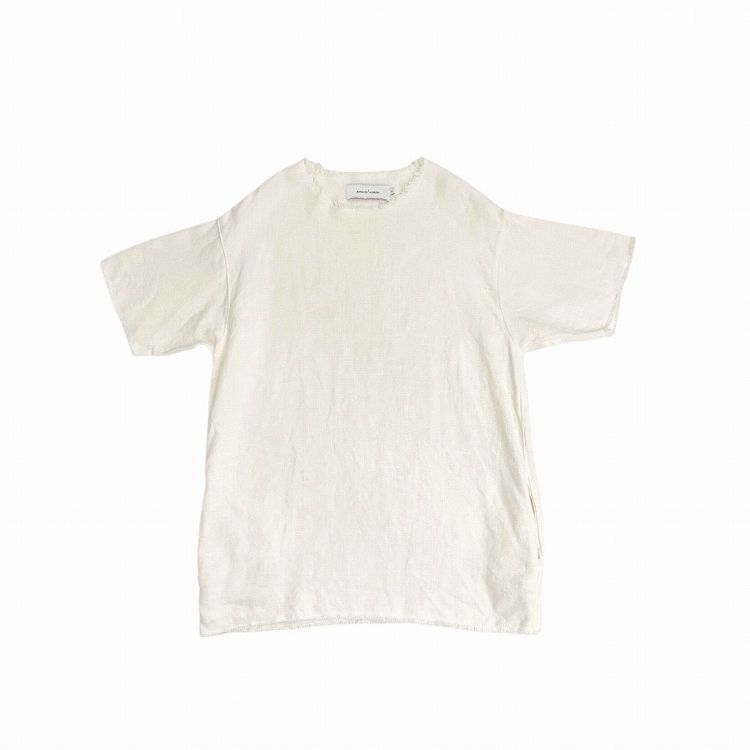 MARQUES ALMEIDA マルケスアルメイダ カットオフリネンドレス ワンピース ホワイト S 089 SS16