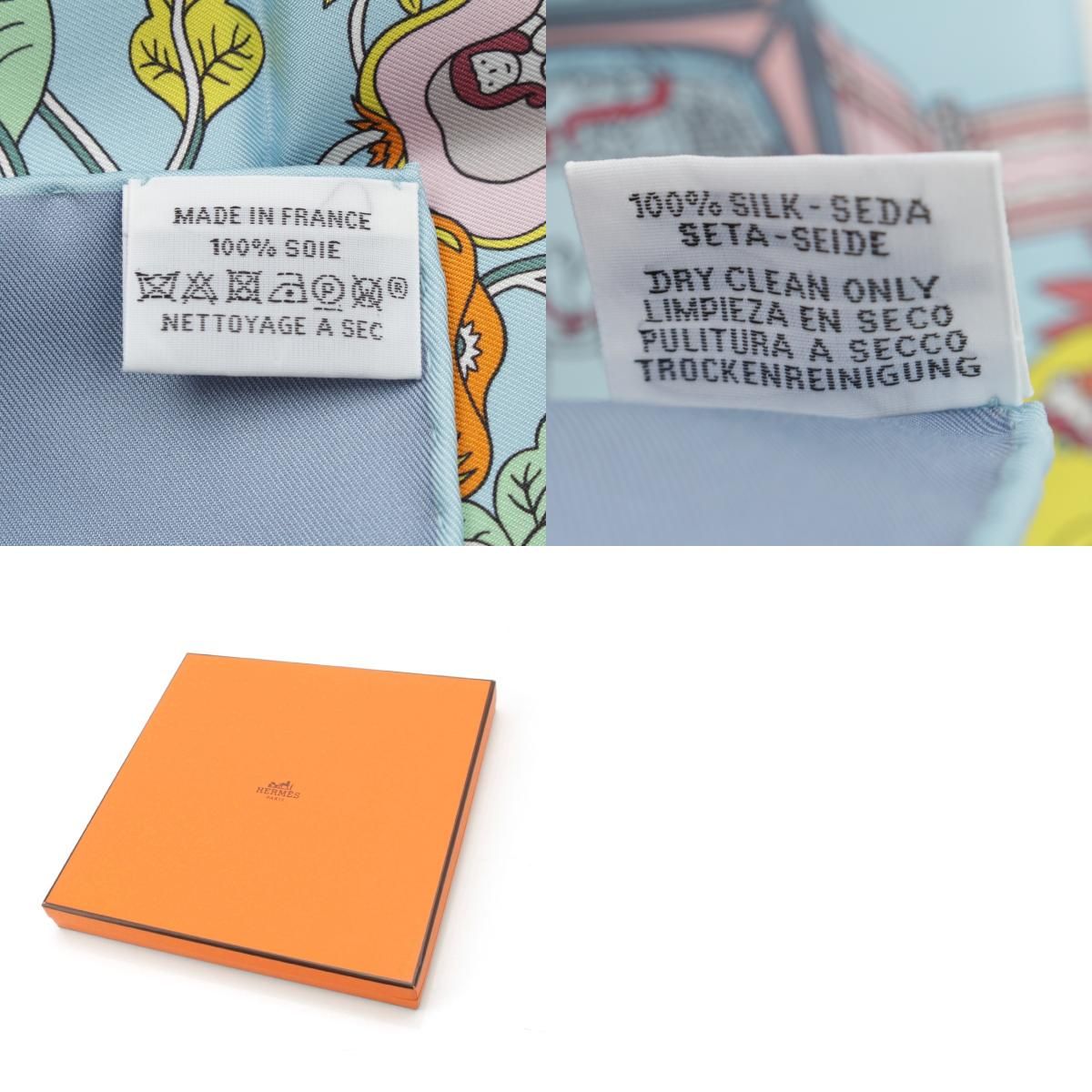 エルメス シルク カレ90 ダブルフェイス DE L'OMBRELLE AUX