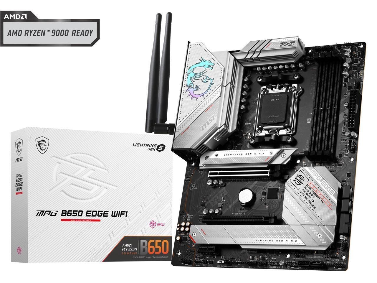 MSI MPG B650 エッジ WIFI AM5 AMD B650 SATA 6Gb|s DDR5 Ryzen 7000 ATX