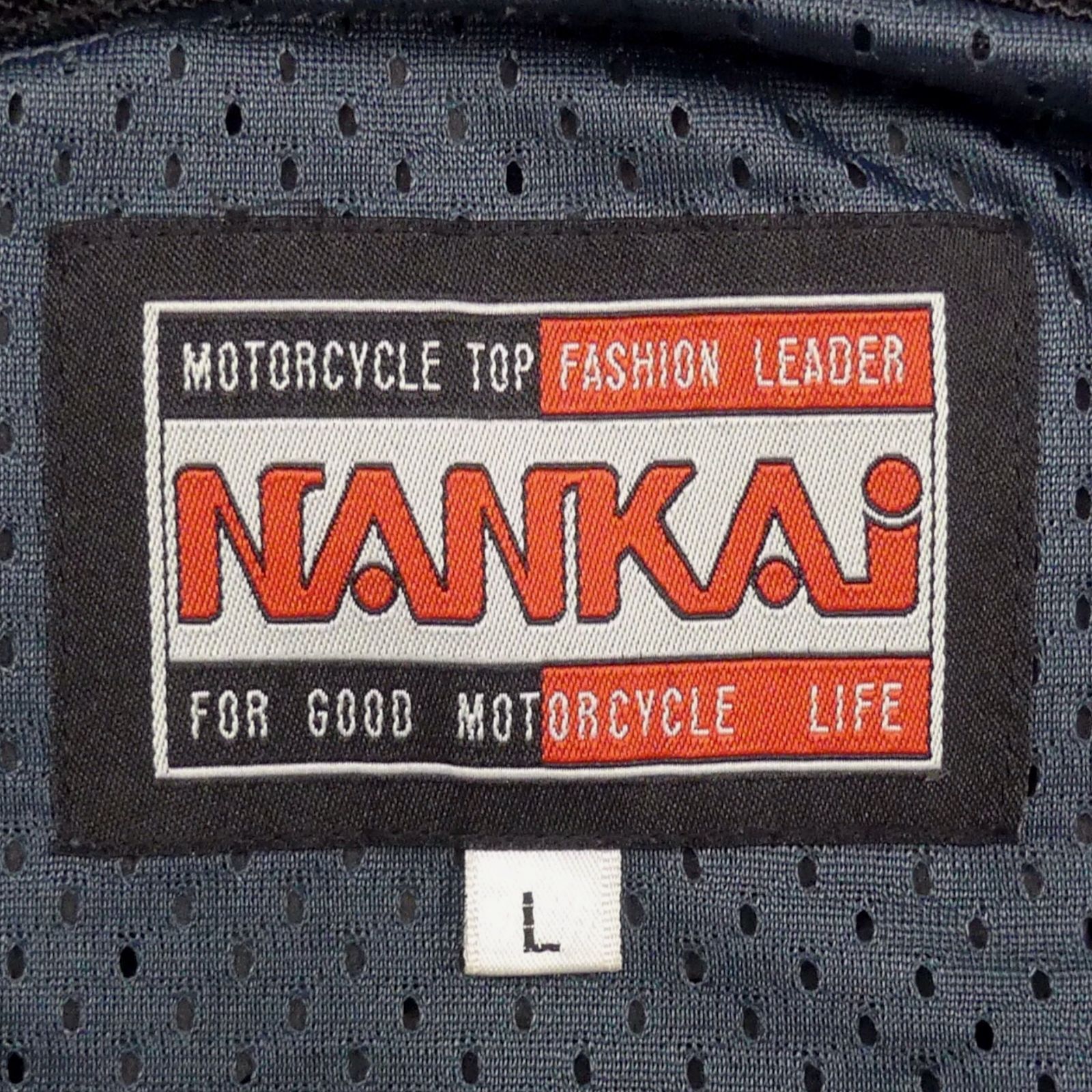 NANKAIライダースジャケット NANKAI ナンカイ ライダース ジャケット L メッシュ パッド X7419