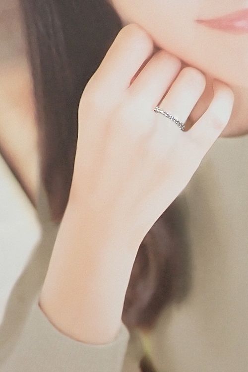 アイプリモ ダイヤモンド マーニ・ハーフ リング Pt950 I-PRIMO ハピィ  