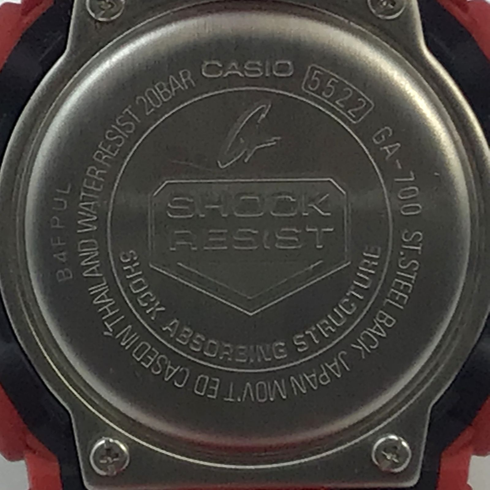 7065 【稼働品】CASIO カシオ G-SHOCK GA-700 赤 レッド 腕時計 メンズ 
