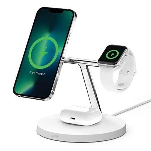 新品・2営業日で発送】BELKIN MagSafe 3-in-1 ワイヤレス充電スタンド 