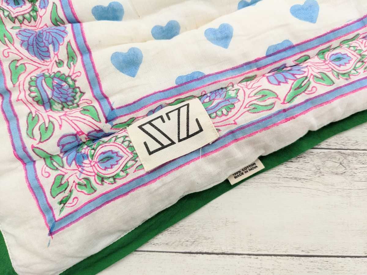 エクルベージュ SZ Blockprints Baby Blanket ベビーキルト エスゼット