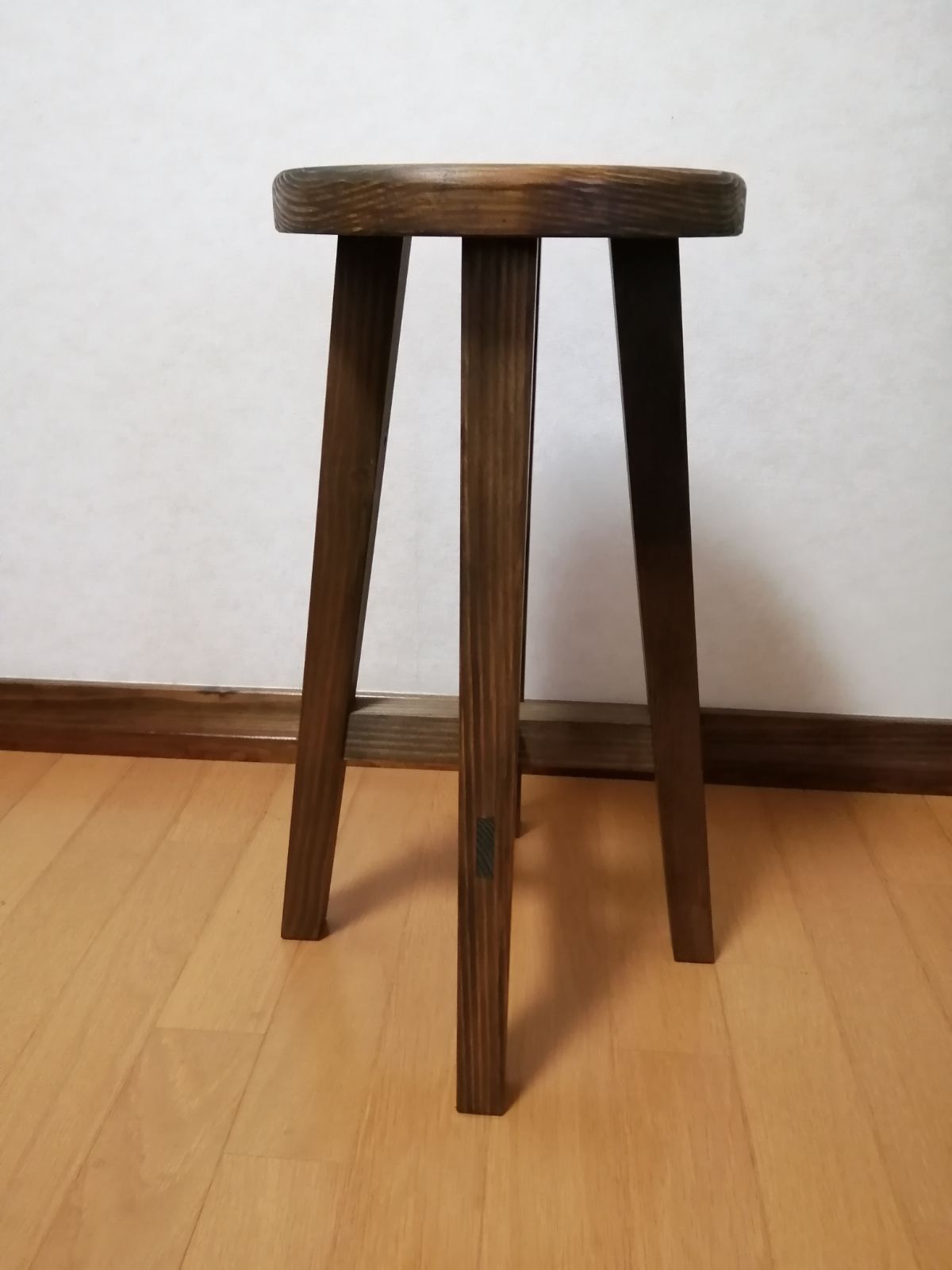 木製スツール ３脚セット 高さ47cm 丸椅子 stool 猫犬 - スツール