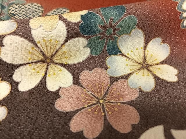 駒刺繍 舞花文