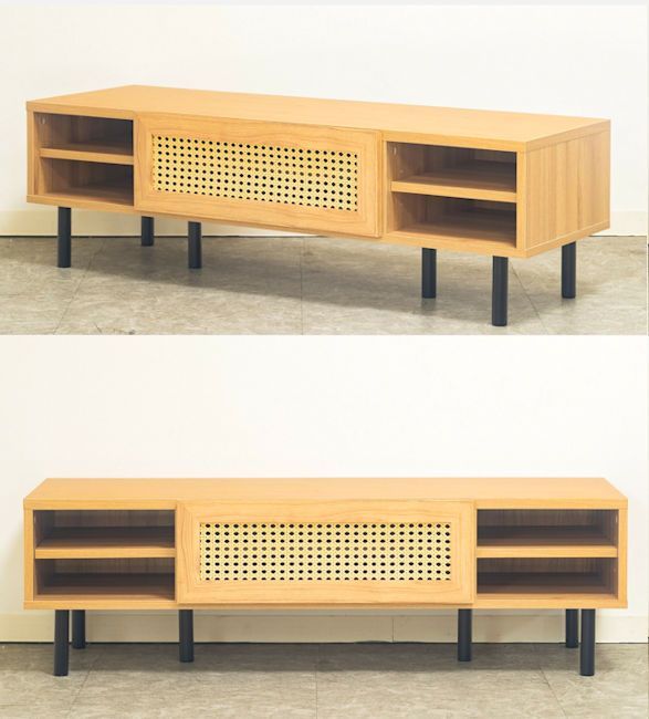 全品送料無料！ 送料無料ラタン風テレビ台 幅120cm テレビボード ローボード 73