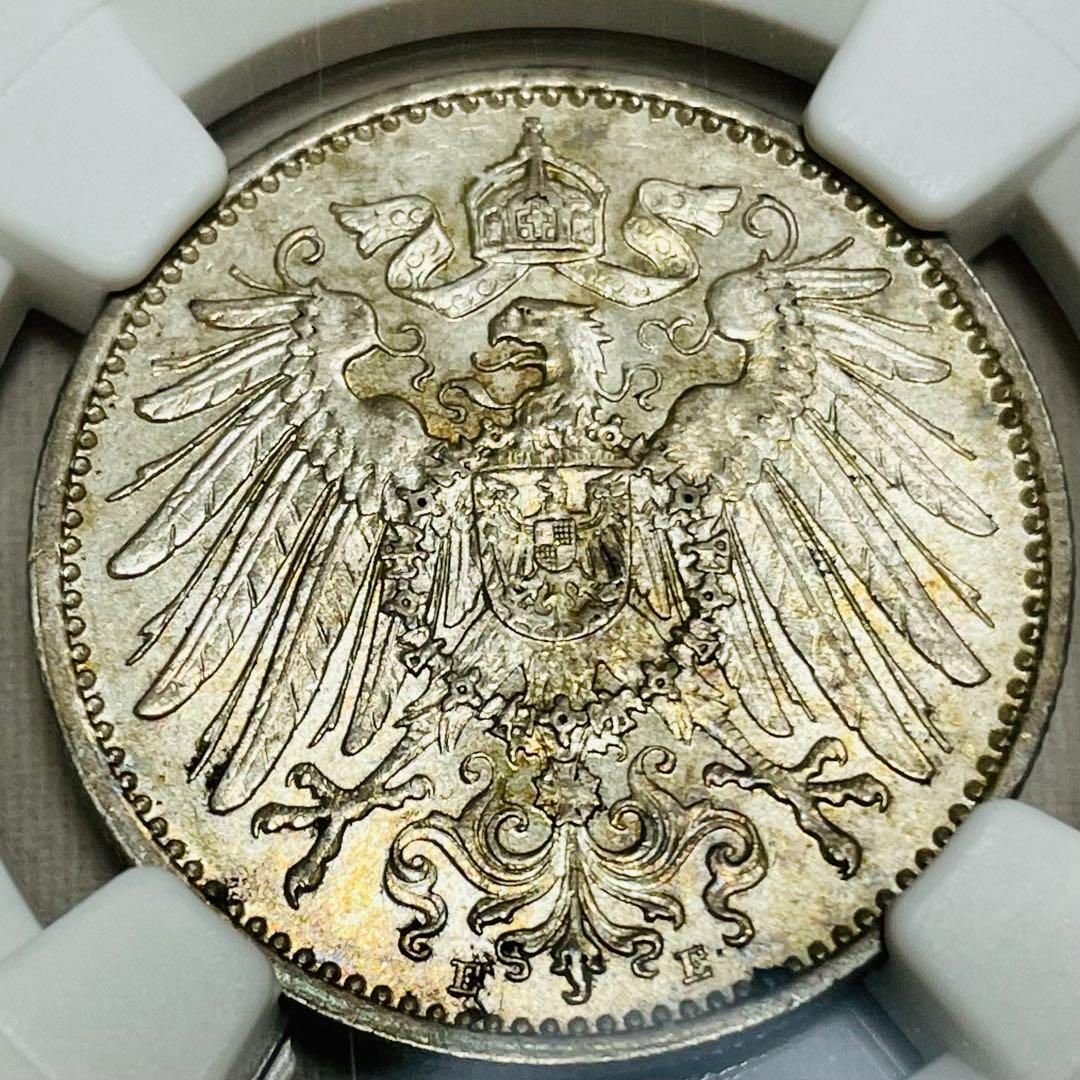 1914 ドイツ帝国 1マルク銀貨 NGC MS64 ヴィルヘルム２世 - メルカリ