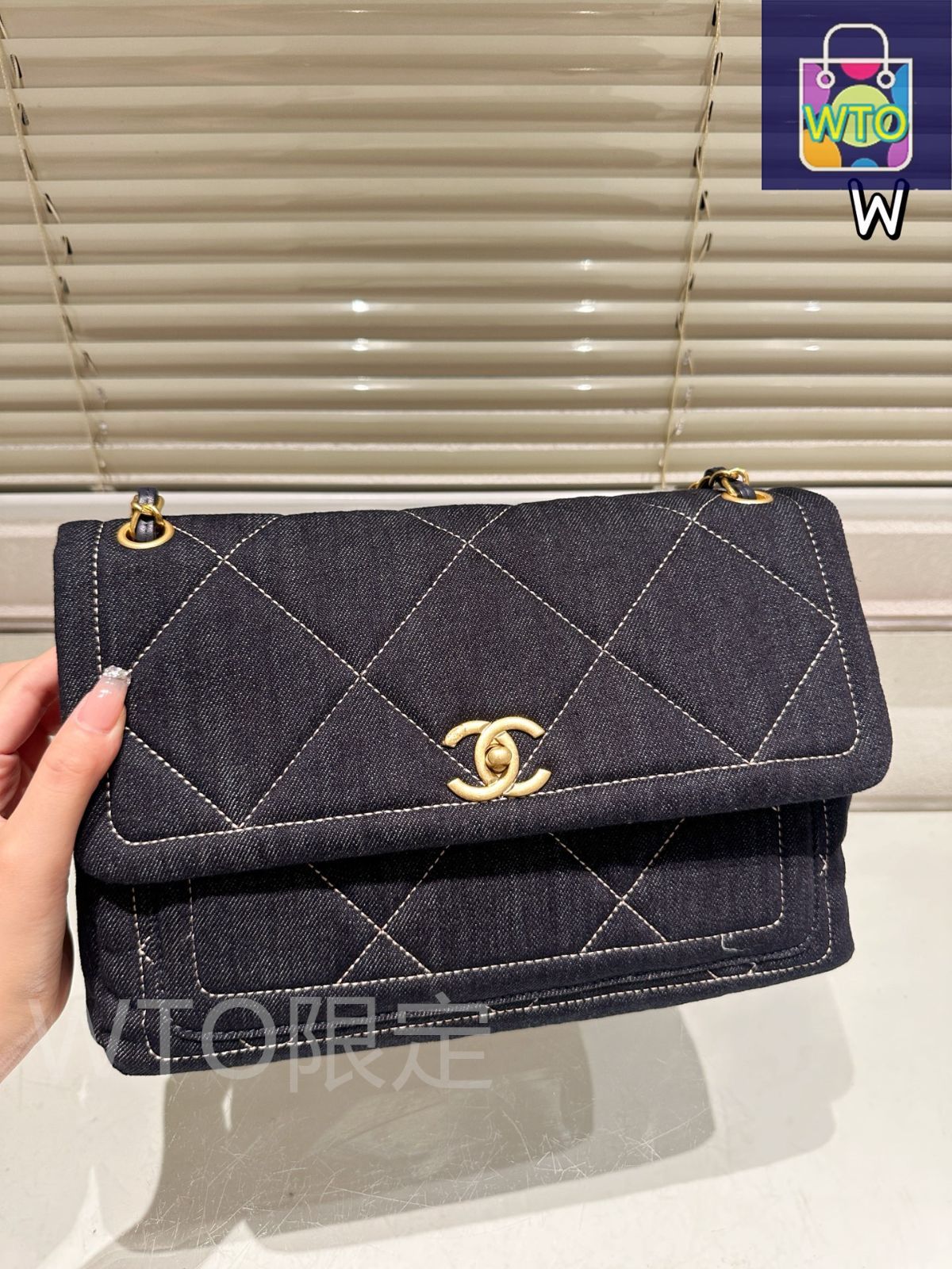 シャネルデニムバッグ シャネル CHANEL デニム パッチワーク ショルダーバッグ