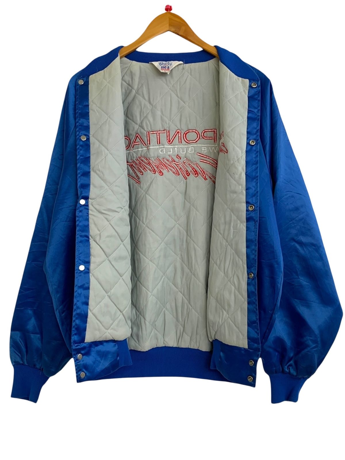 厚手 90s アメカジ 古着 ナイロン スタジャン 裏キルティング L 楽天市場】90s VFWプリント 裏キルティング ナイロン スタジャン