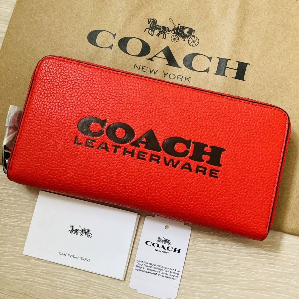 ☆ COACH コーチ 6699 長財布 アコーディオン ラウンドジップ