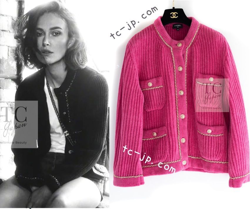 CHANEL ダブルジップアップ　カーディガン ジャケット ピンク シャネル カーディガン ジャケット CHANEL 可愛らしさが止まらない
