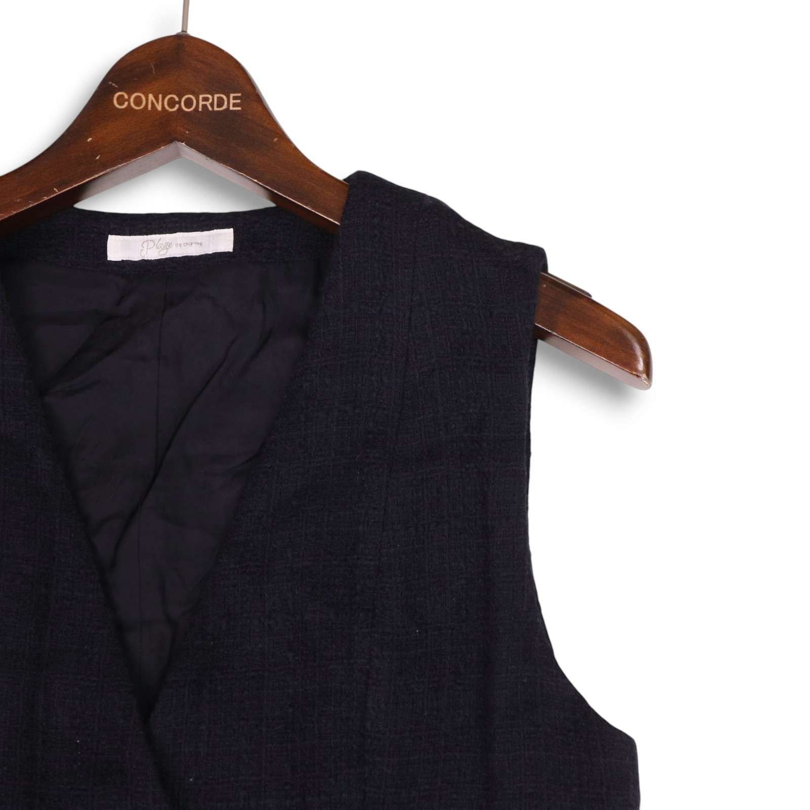 23SS Plage プラージュ 秋冬 ツイード ワイド ジャンプスーツ オールインワン サロペット Sz.38 レディース