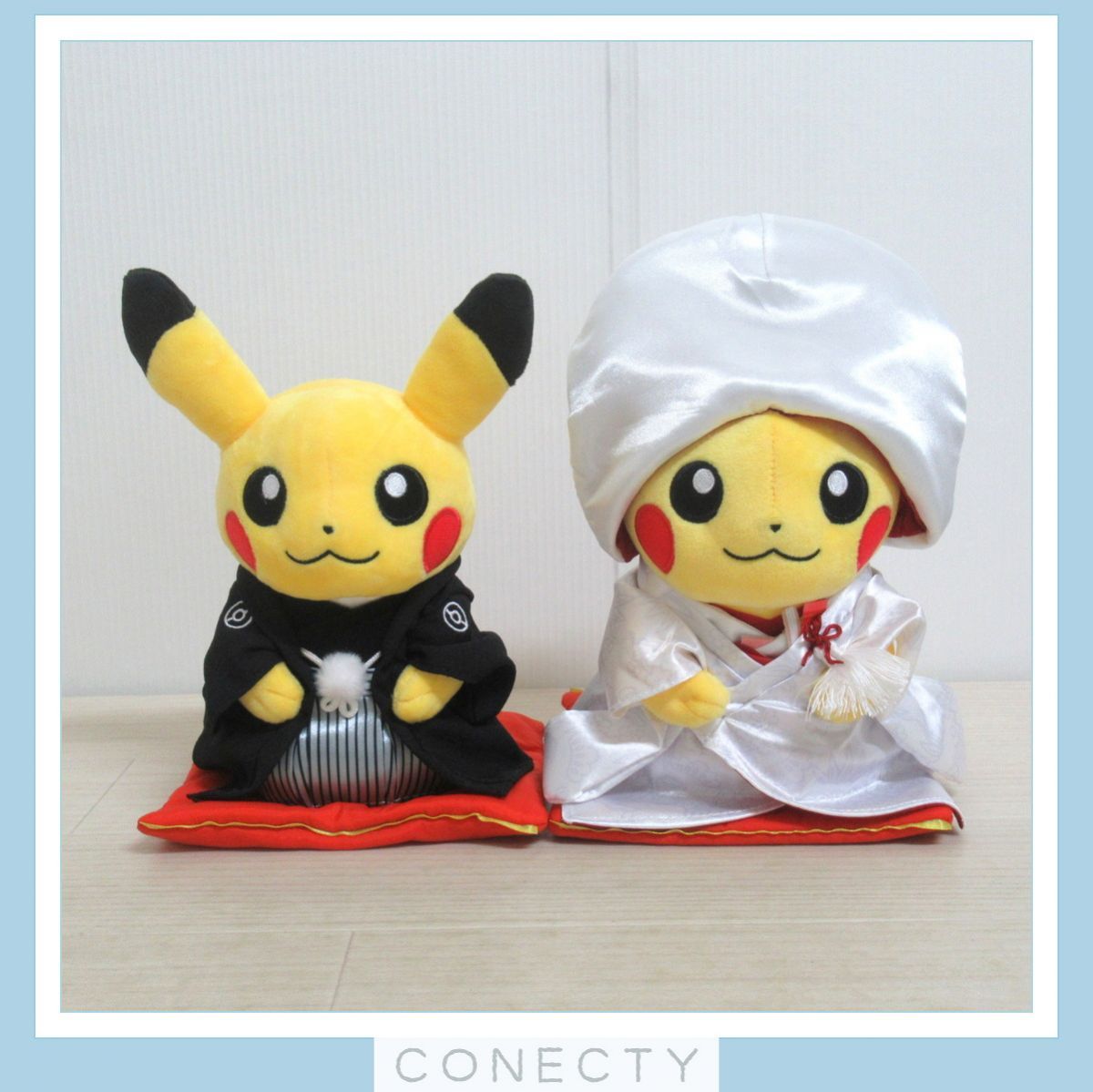 ☆ピカチュウ☆和婚☆2個セット☆ぬいぐるみ☆Pokemon☆和装 ...