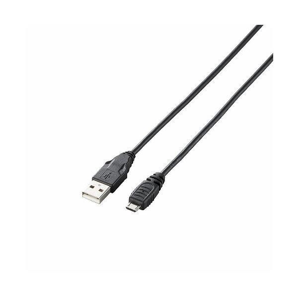 (まとめ)エレコム MicroUSB(AMicroB)ケーブル GM-U2CAMB10BK〔×5セット〕