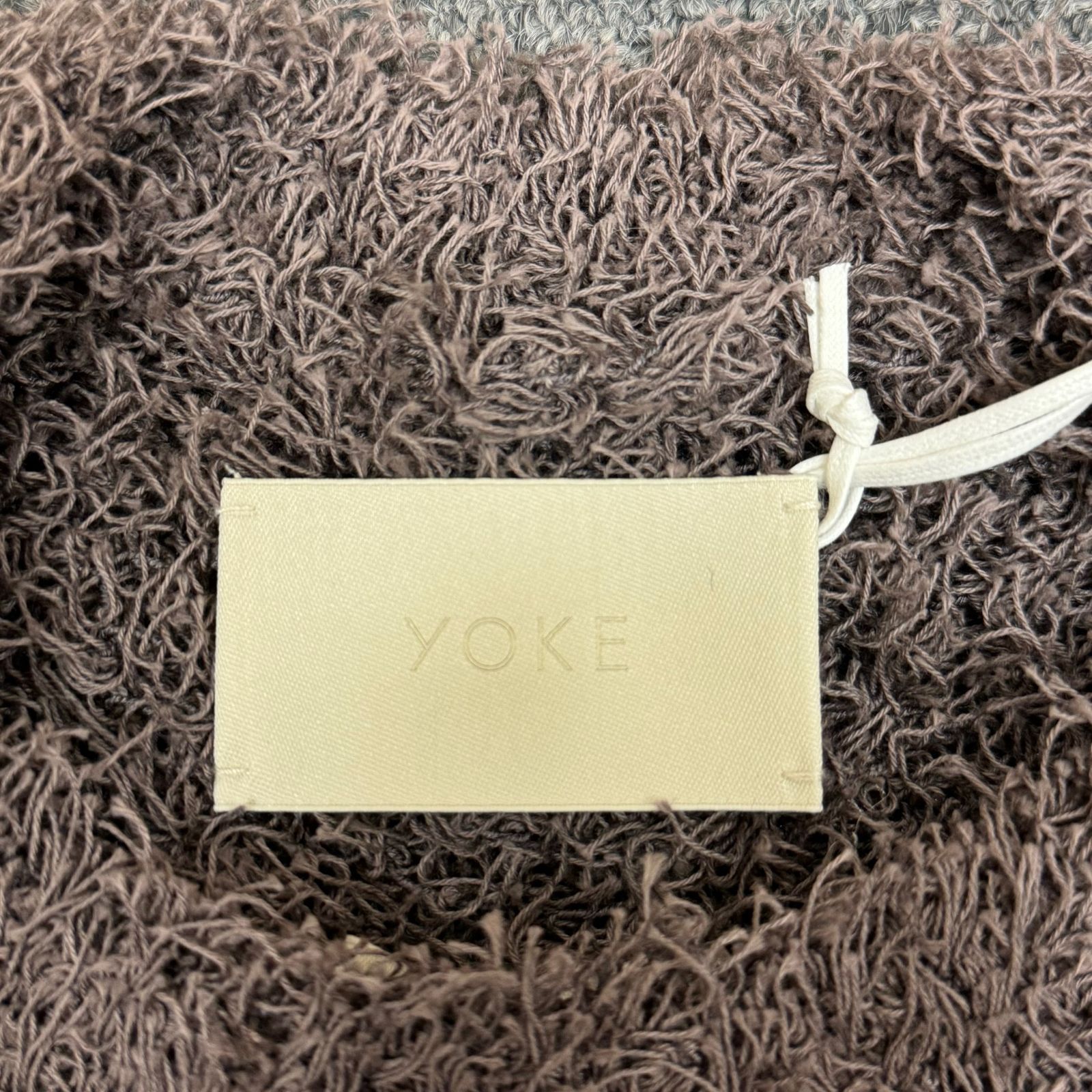 定価39600円 新品 YOKE 22SS BUSHY COTTON CREW NECK ブッシーコットン