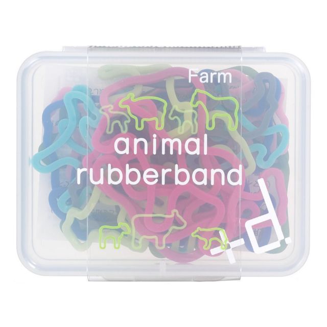 まとめ アッシュコンセプト d 輪ゴム アニマルラバーバンド 28ピース FARM D009 ×20セット