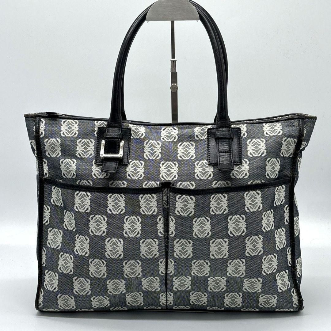 ロエベ LOEWE リピートアナグラム トートバッグ キャンバス