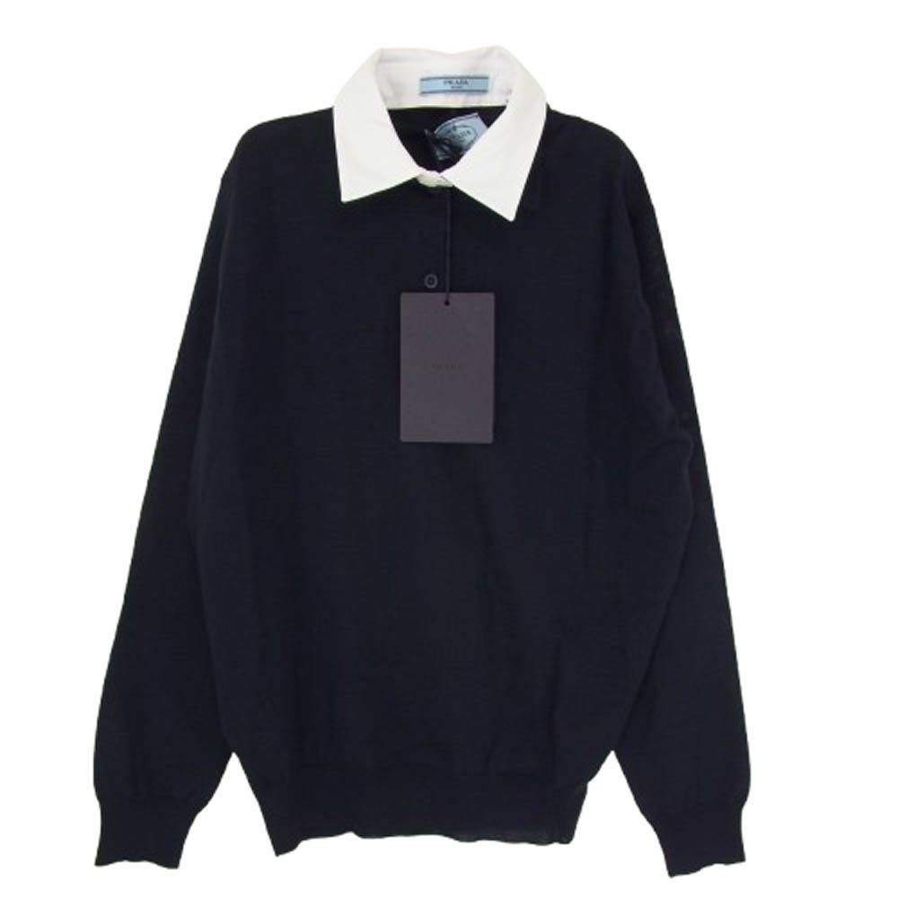 PRADA プラダ DNA00T S000 145T 襟付き ウール ニット 長袖