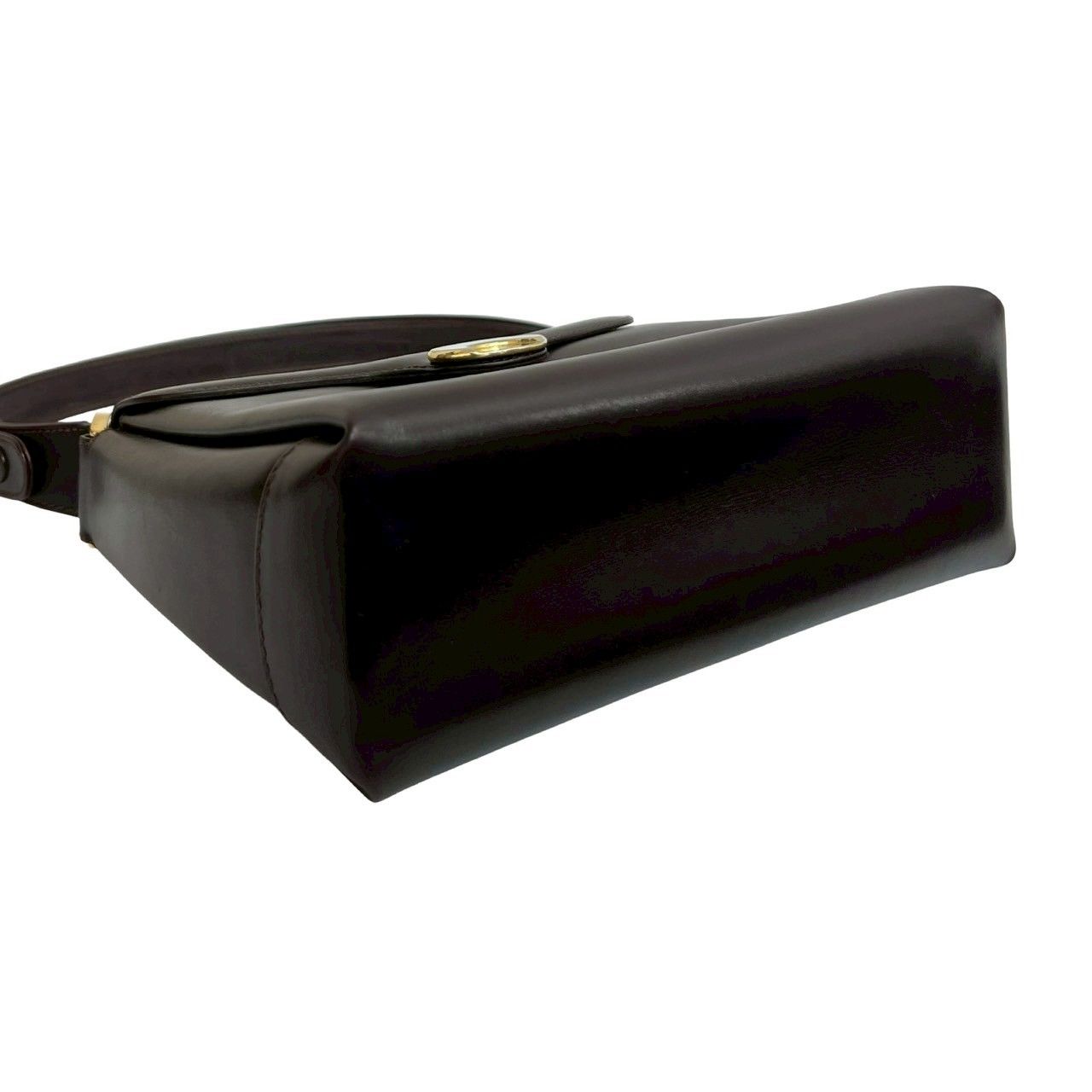 極 美品 GUCCI グッチ オールドグッチ ヴィンテージ ロゴ 金具 レザー