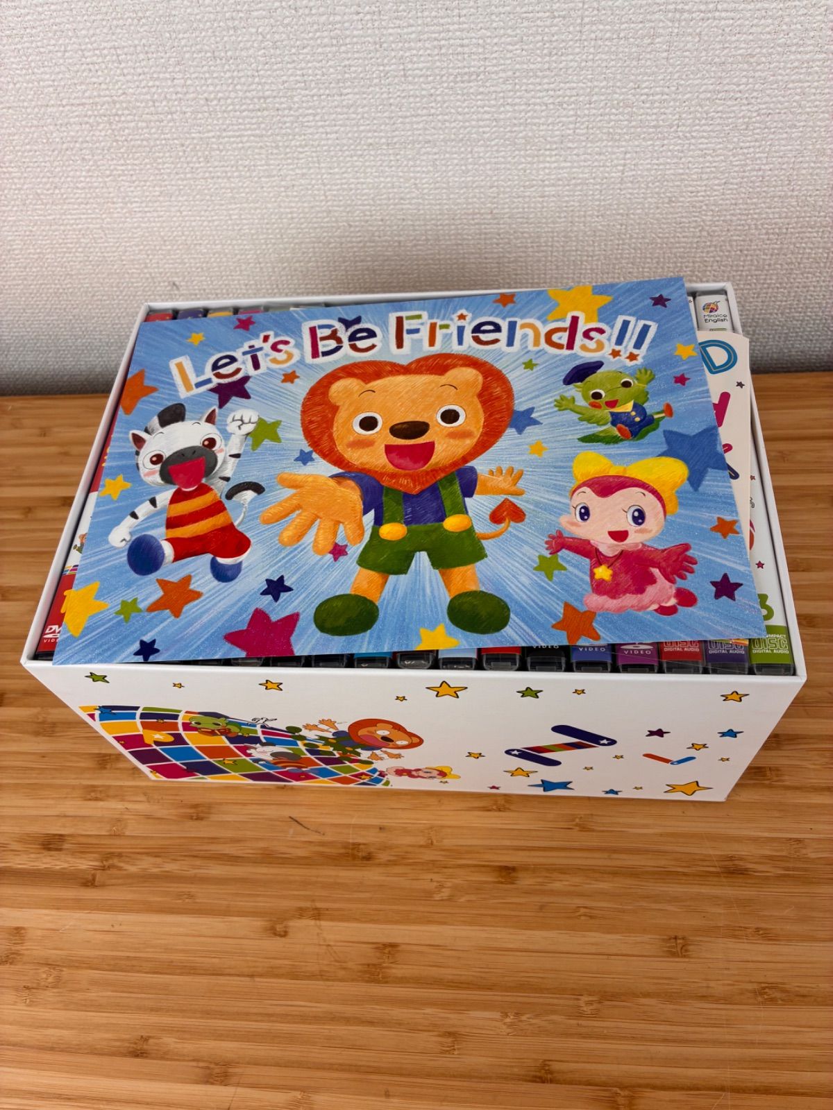 幼児英語教材】ミライコ イングリッシュDVD15本➕LETS SING CD3