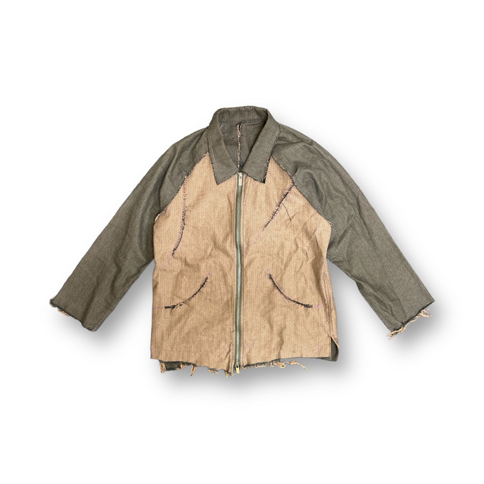 sulvam 19SS CUT ZIP BLOUSON カットアウトジップブルゾン インサイド 