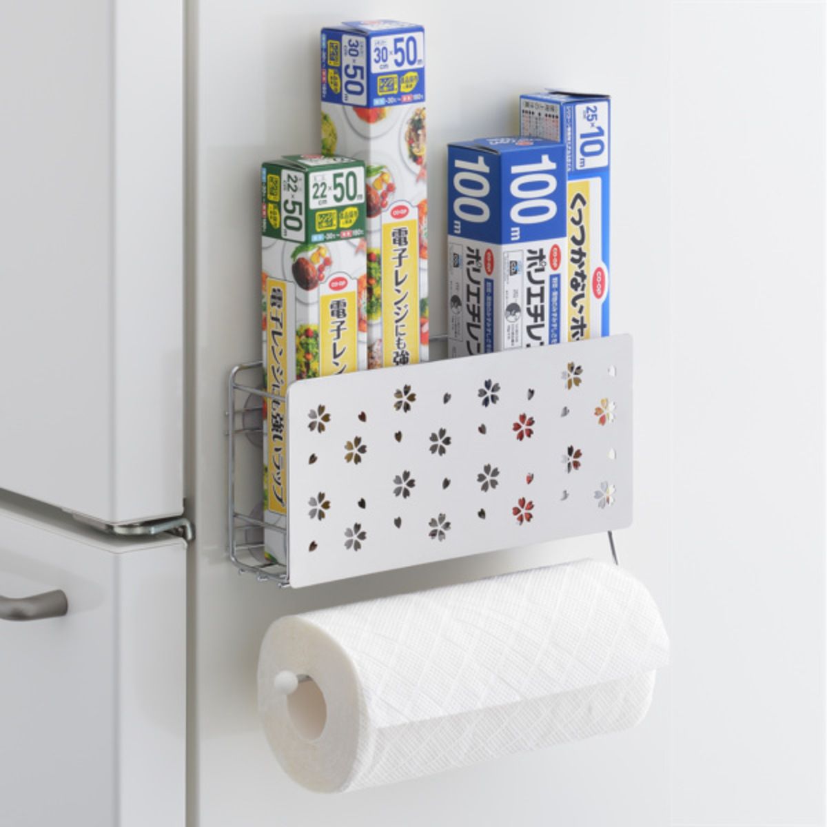 キッチンペーパーホルダー ラップホルダー ラップ ペーパーホルダー 桜