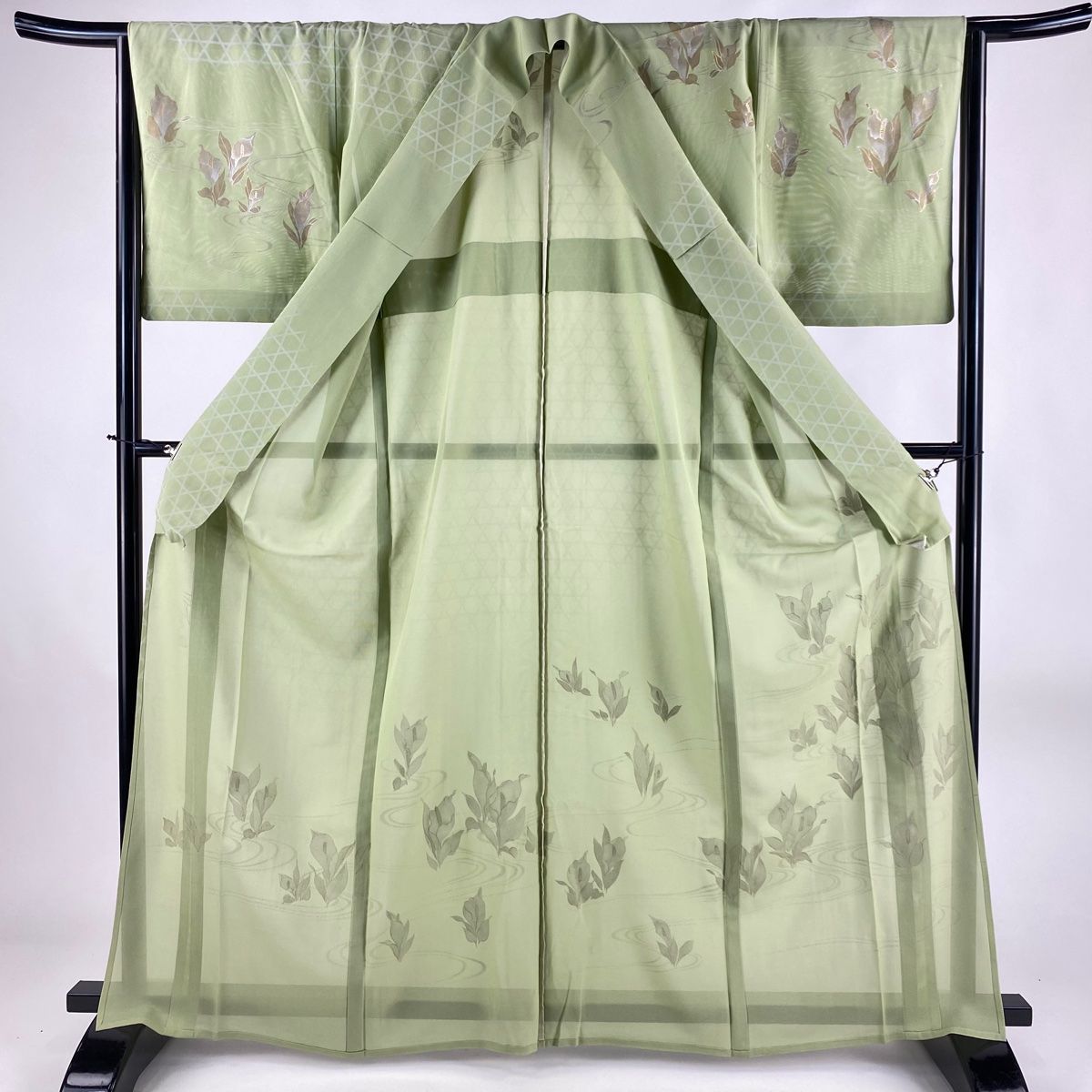 訪問着 身丈163cm 裄丈67.5cm 正絹 美品 逸品 【中古】（訪問着 身丈  