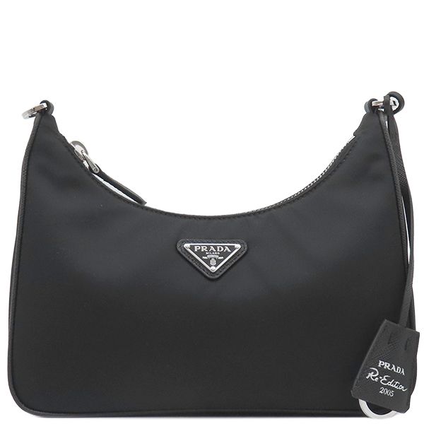 プラダ PRADA 2WAYバッグ Re-Edition 2005 Re-Nylon バッグ ナイロン ブラック シルバー金具 黒 三角ロゴプレート 1BH204 箱