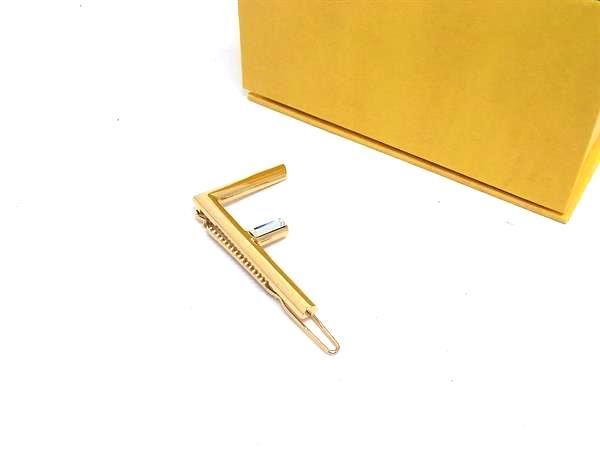 FENDI フェンディ ビジュー ヘアクリップ ヘアアクセサリー 髪留め レディース ゴールド系 FN1854