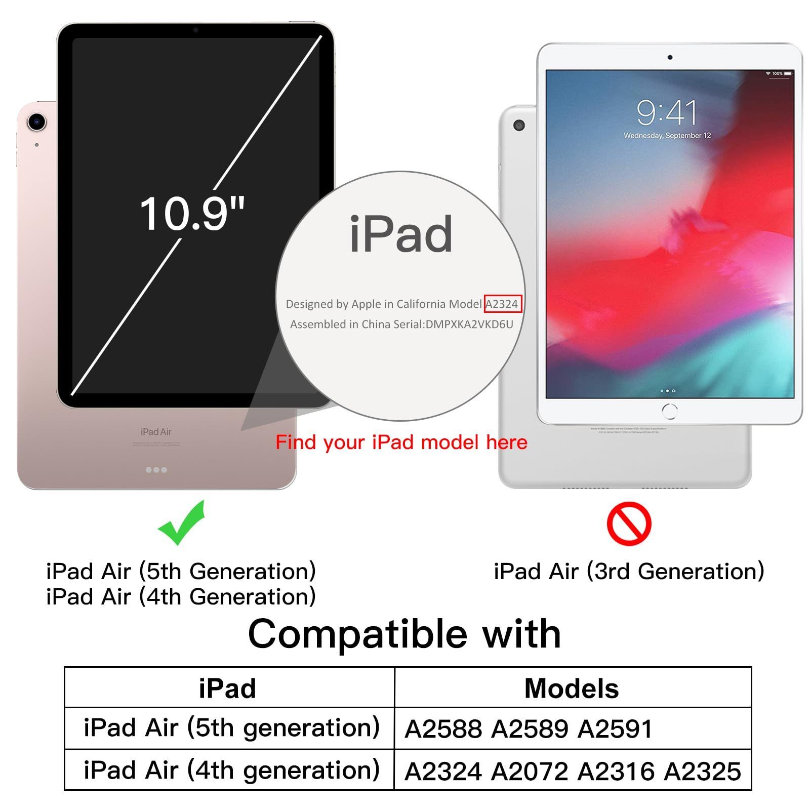 新着商品】JEDirect iPad Air5/4 2022/2020 10.9インチ専用 保護ケース