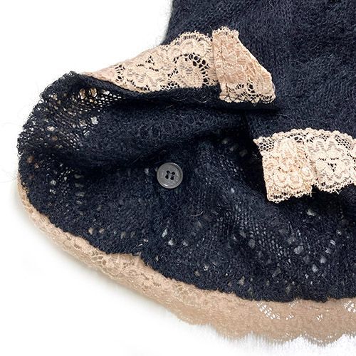 ドルチェ&ガッバーナ モヘア ニット カーディガン 黒 五分袖 ブラック  