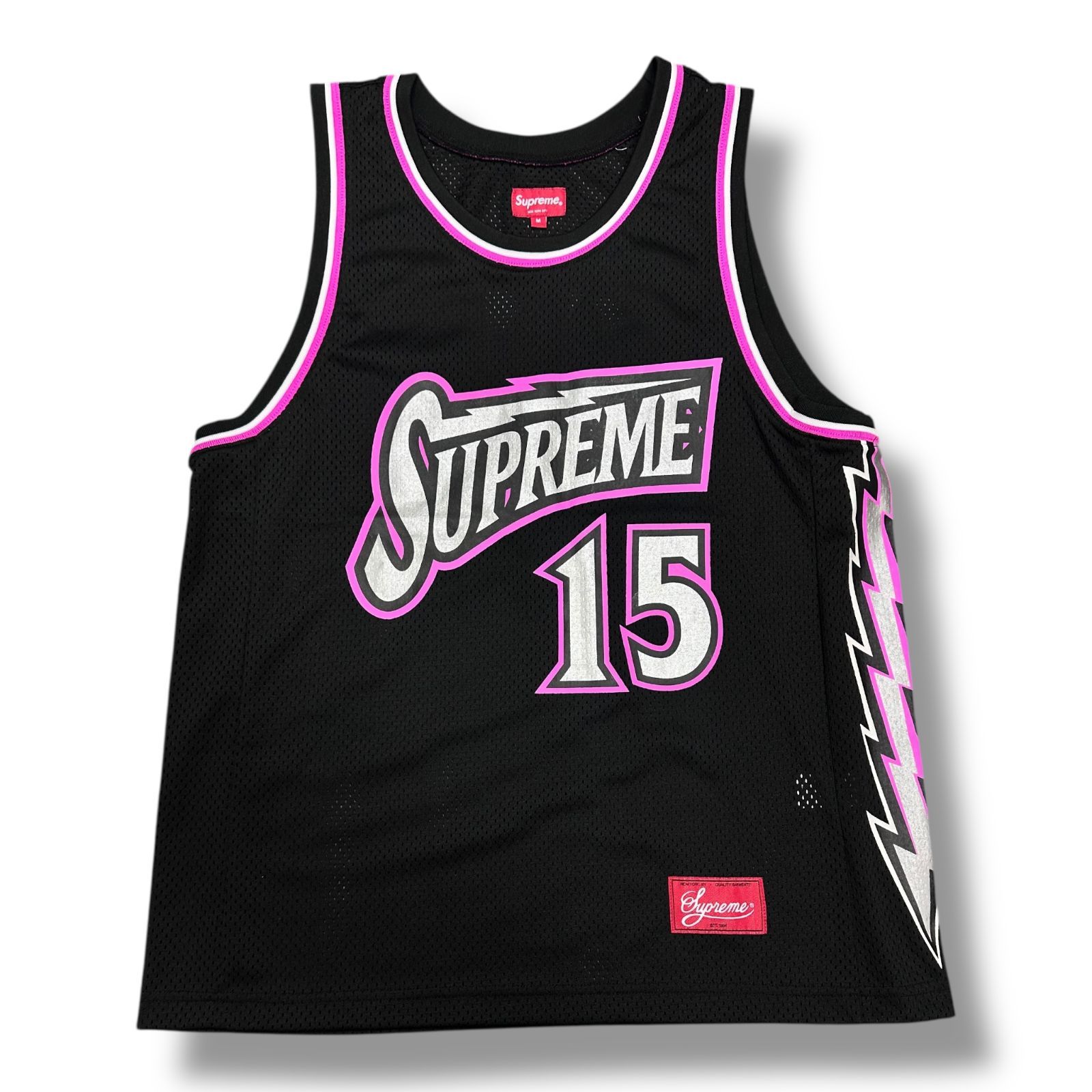 トップス Supreme 18ss Bolt Basketball Jersey 国内正規 Supreme 18SS Bolt Basketball Jersey ボルトベースボール