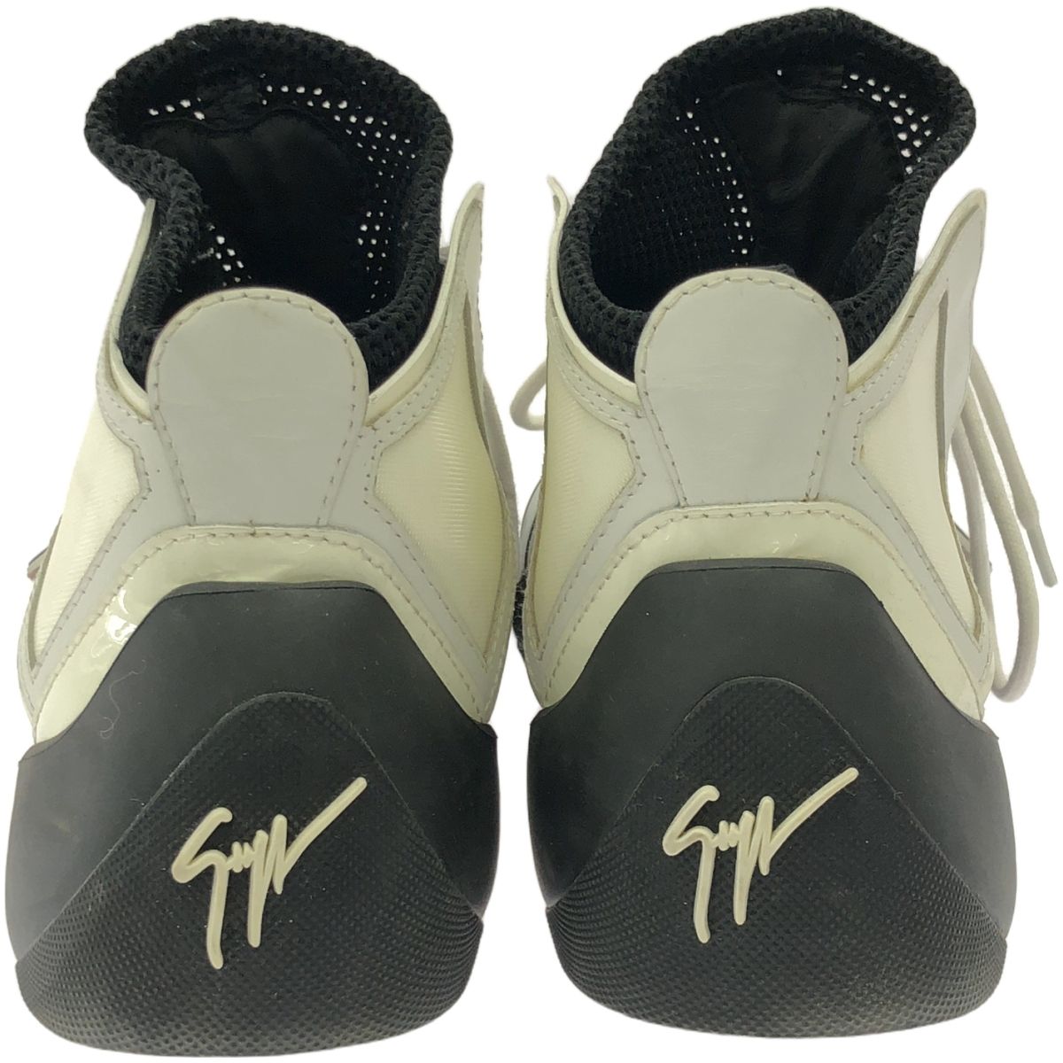 メッシュレザーコンビ スニーカー ブラック/ホワイト メッシュレザーコンビ スニーカー ブラック/ホワイト