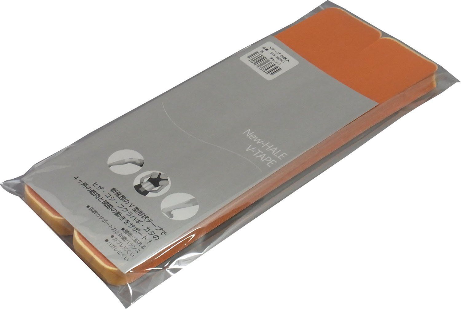 Color:オレンジ_Style:20枚入り New-HALE(ニューハレ) テーピング Vテープ すぐ貼れるシリーズ 20枚入り 202011 オレンジ