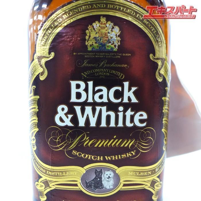 未開栓 BLACK&WHITE プレミアム 750ml 木箱付 - メルカリ