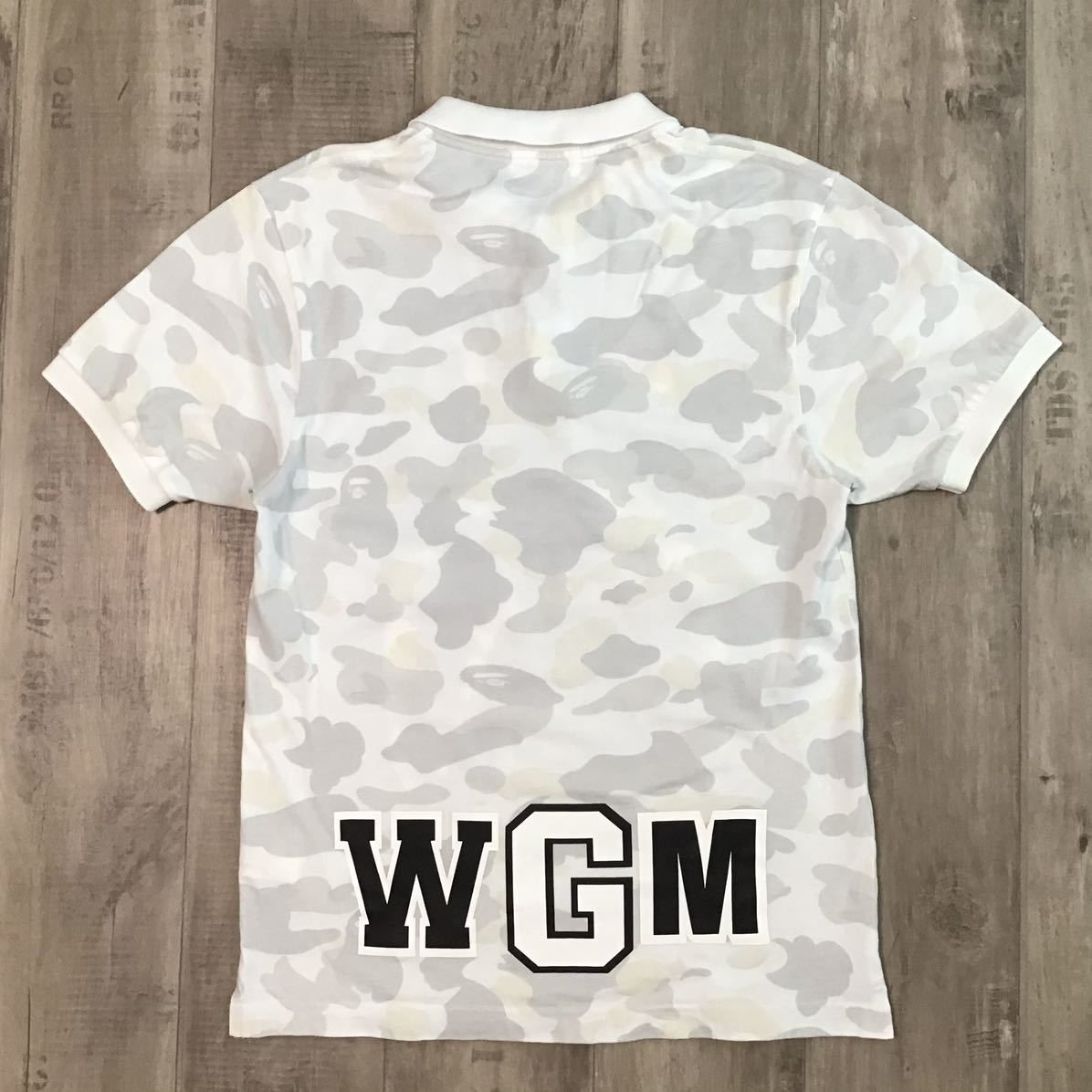 ☆蓄光☆ City camo シャーク ポロシャツ Mサイズ a bathing ape BAPE shark polo shirt エイプ ベイプ  アベイシングエイプ 迷彩 - メルカリ