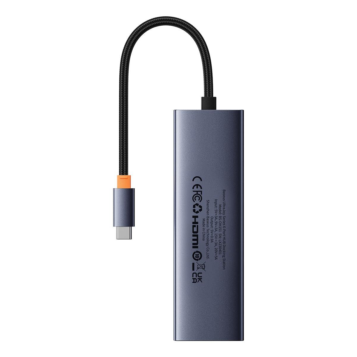 数量 Baseus Ultra Joyシリーズ 6ポートHUBドッキングステーション 4K 急速充電 B00052802811-00