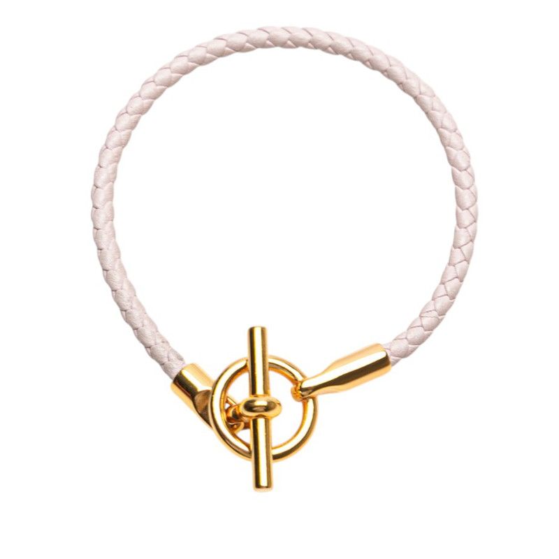 ✨エルメス✨HERMES グレナン ブレスレット ピンク ゴールド金具