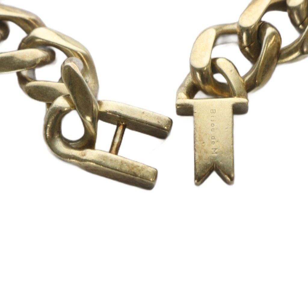 ビジュードエム BIJOU de M Flat link chain necklace ネックレス