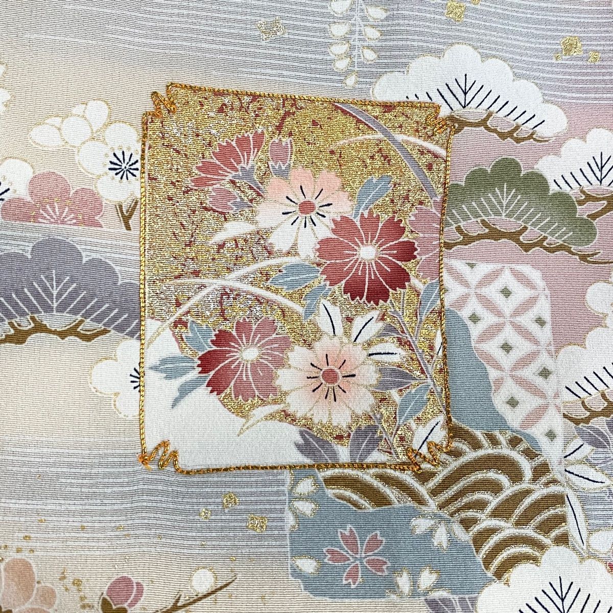 小紋 身丈153cm 裄丈63.5cm 正絹 美品 秀品 【中古】（≪人気≫振袖  