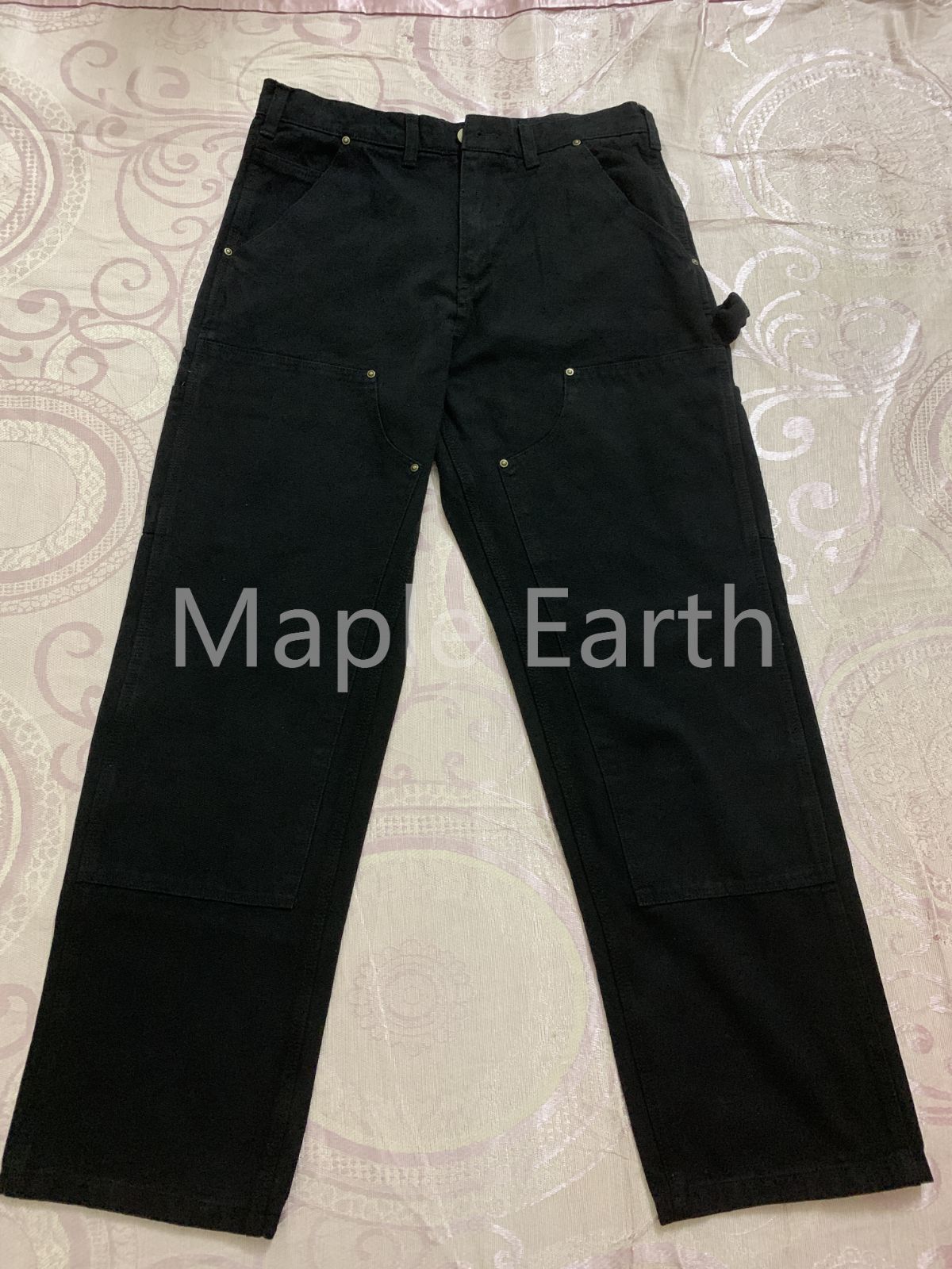 Carhartt WIP ダブルニーペインターパンツ ブラック ダック