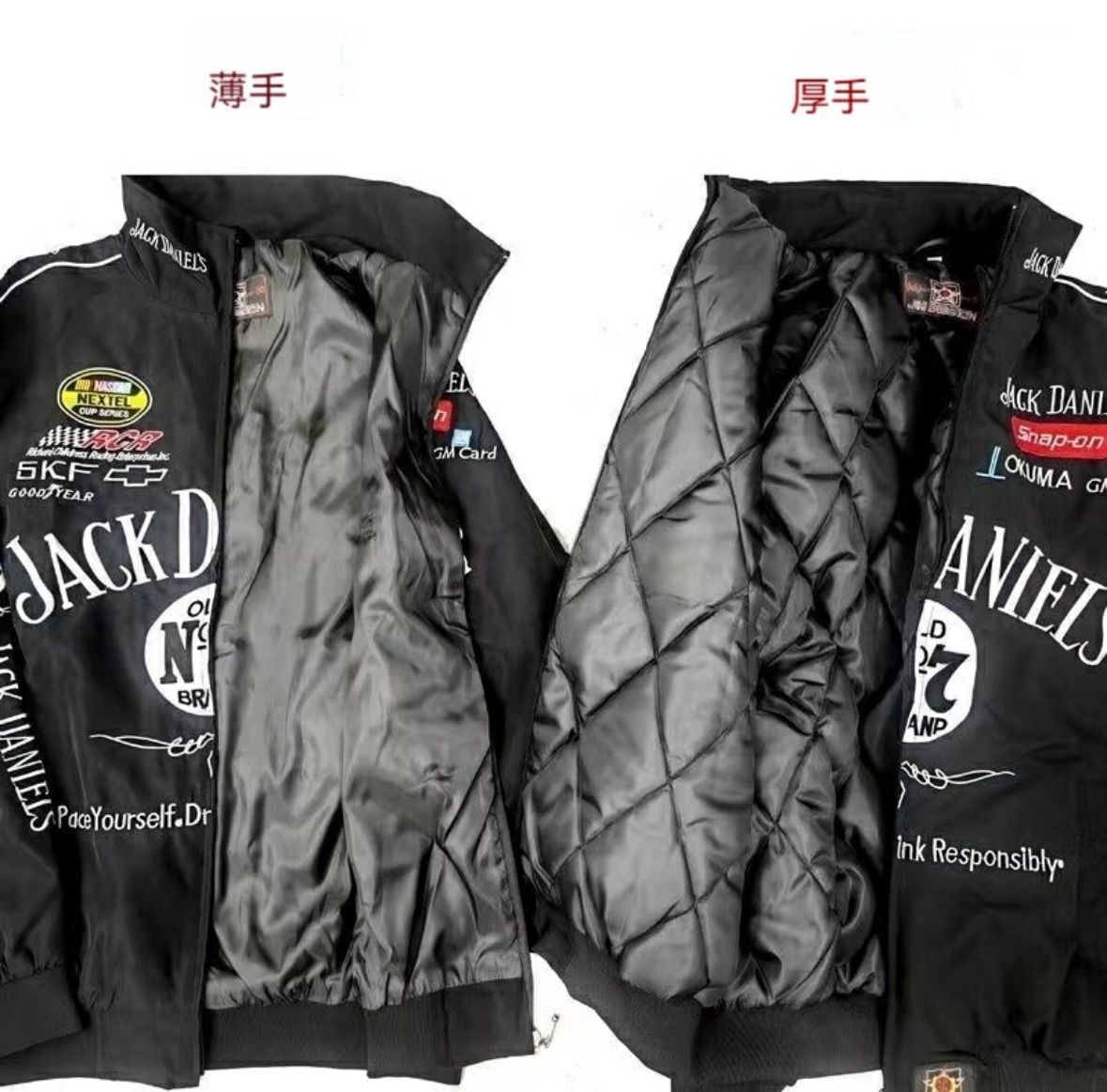 バイクウェアF1レーシングスーツ レトロスタイル カレッジウインド