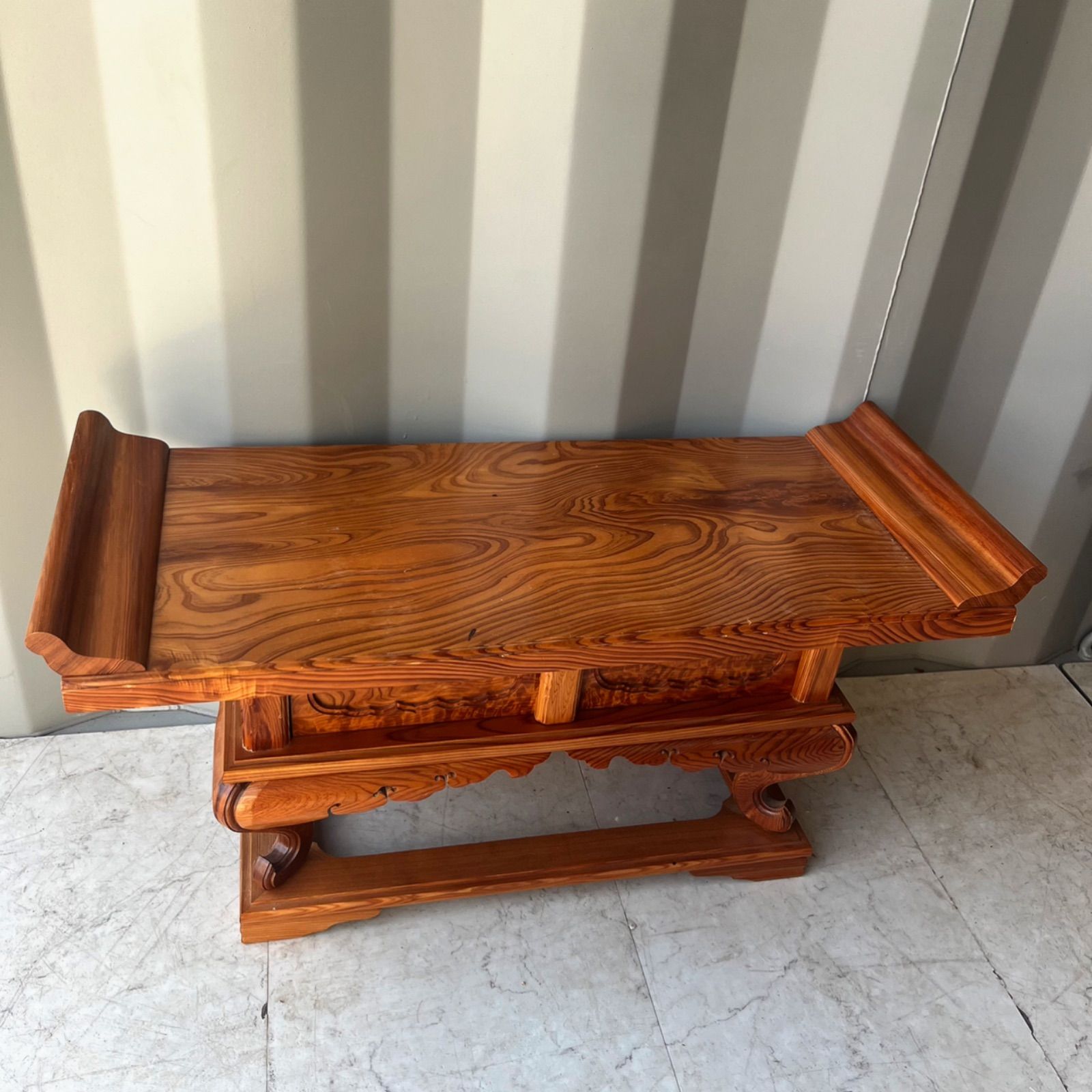 屋久杉 経机 前机 花立 火立 おりん りん棒 仏具セット