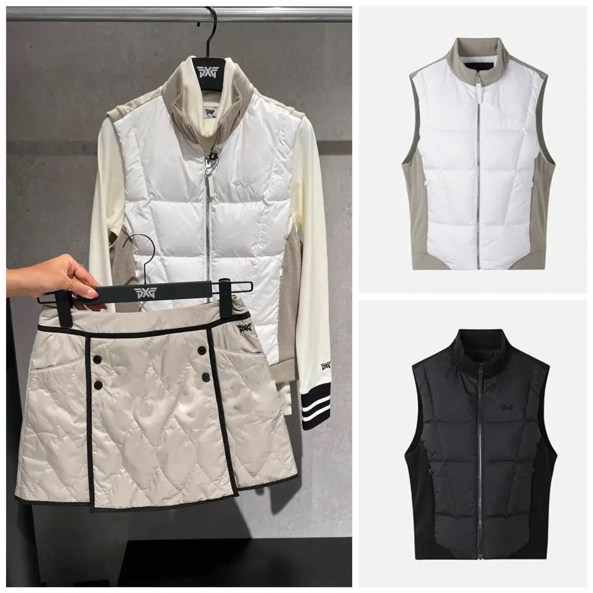 レディースゴルフウェア PXG ダウン ベスト 3 ヨサン020