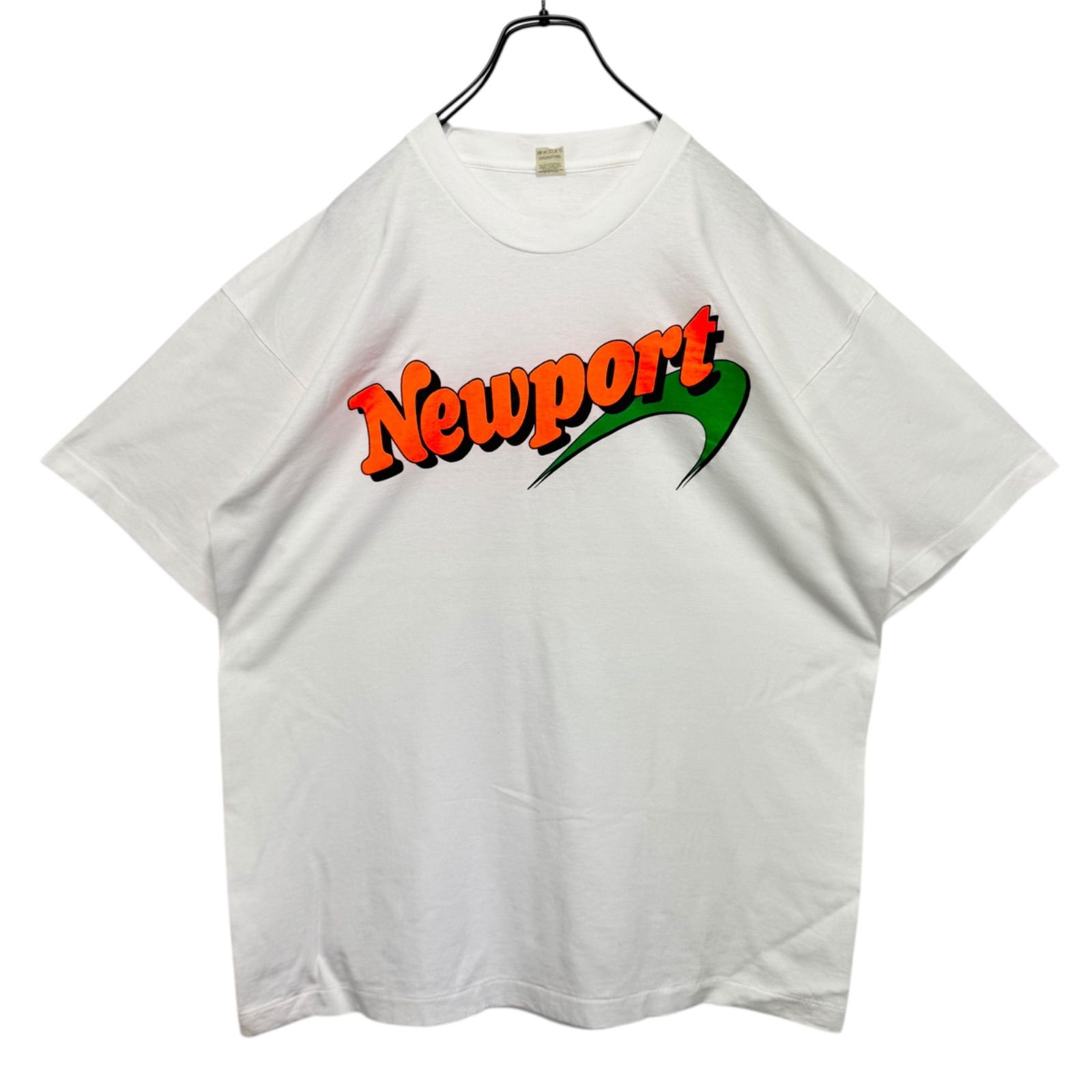80s vintage Newport Promo Logo Print T-shirt Tee USA製ボディ