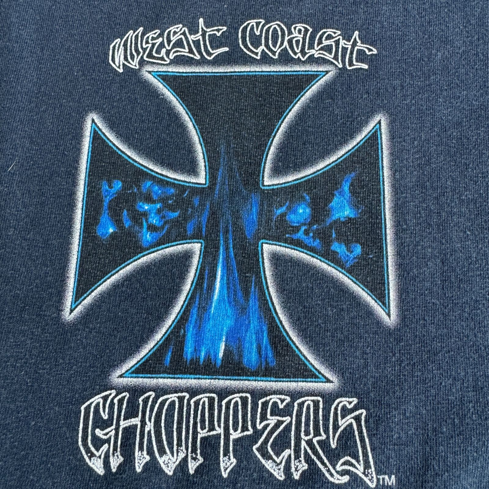 00s WEST COAST CHOPPERS アイアンクロス Tシャツ XLサイズ ウエスト 
